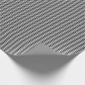 Black and white geometrical pattern cadeaupapier (Hoek)