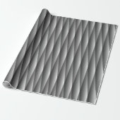 Black and white geometrical pattern cadeaupapier (Uitgerold)