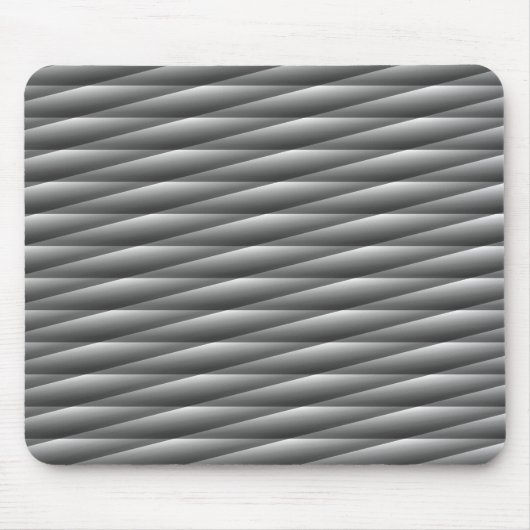 Black and white geometrical pattern muismat (Voorkant)