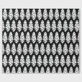 Black and White Ghost Cadeaupapier (Vlak)