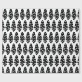 Black and White Ghost Cadeaupapier (Vlak)
