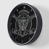 Black and White Goalie Mask (Hoek)