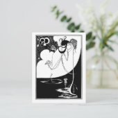 Black and white goth gothic art Nouvelle Salome Briefkaart (Staand voorkant)
