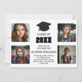 Black and White Graduation Kaart (Voorkant)