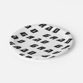 Black and White Graduation Party Papieren Bordje (Gekanteld)