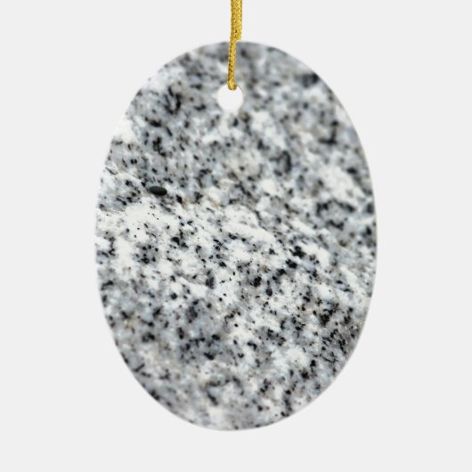 Black and White Granite Rock Keramisch Ornament (Voorkant)