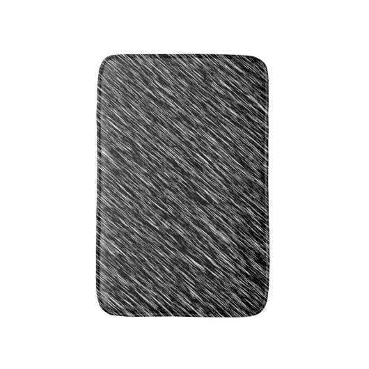 Black and White Grunge Pattern Badmat (Voorkant Verticaal)