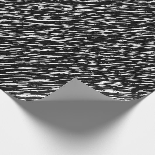 Black and White Grunge Pattern Cadeaupapier (Hoek)