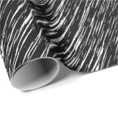 Black and White Grunge Pattern Cadeaupapier (Rol Hoek)