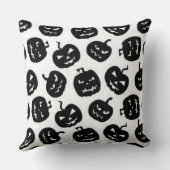 Black And White Halloween Elements Kussen (Achterkant)