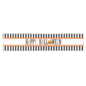 Black and White Halloween Table Runner Korte Tafelloper (Horizontaal)