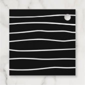 Black and White Halloween Vrijgezellenfeest Dank j Bedankjes Labels (Achterkant)