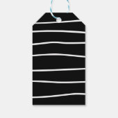 Black and White Halloween Vrijgezellenfeest Dank j Cadeaulabel (Achterkant)