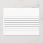 Black and White Handwritten Script | Recipe Card Briefkaart (Achterkant)