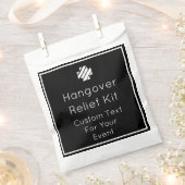 Black and White Hangover Relief Kit Favor Bags Bedankzakje (Geknipt)
