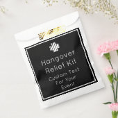 Black and White Hangover Relief Kit Favor Bags Bedankzakje (Gezegeld)