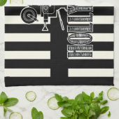 Black and White Hollywood Towel Theedoek (Gevouwen)