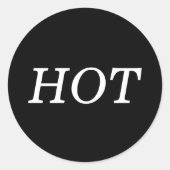 Black and White HOT Sticker (Voorkant)
