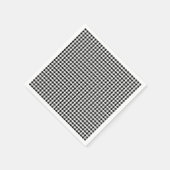 Black and White Houndstooth Holiday Paper Napkins Servetten (Hoek)