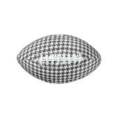 Black and White Houndstooth Pattern American Football (Voorkant)