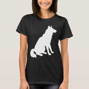 Black and White Husky Silhouette T-shirt