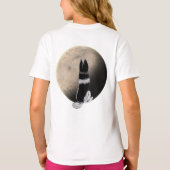 Black and White Husky T-shirt (Achterkant)