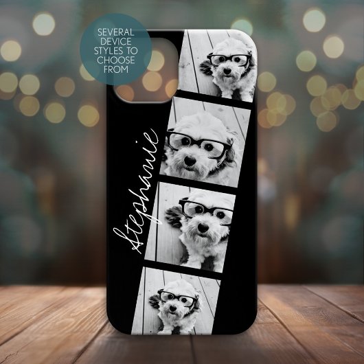 Black and White Instagram Photo Collage Case-Mate iPhone Case