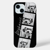 Black and White Instagram Photo Collage Case-Mate iPhone Case (Achterkant)