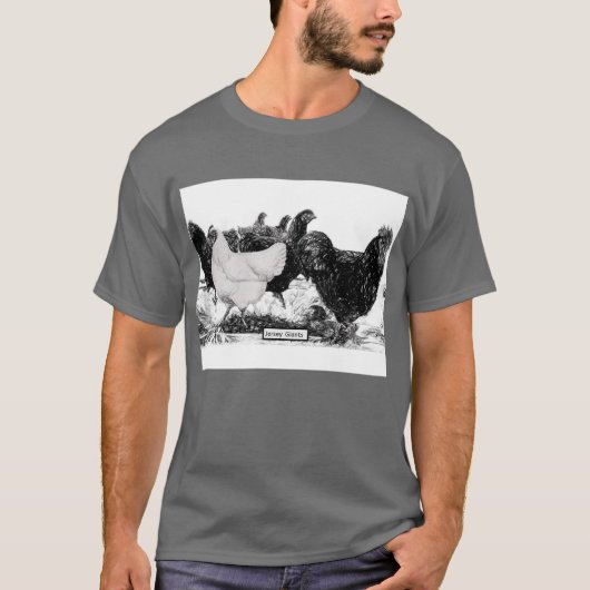 Black and White Jersey Giant T-shirt (Voorkant)