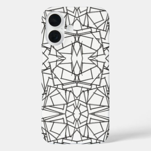 Black And White Kaleidoscope Case-Mate iPhone Case (Achterkant)