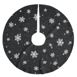 Black and White Kerstsnowflake Winter Pattern Kerstboom Rok