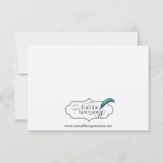 Black and White Key Wedding Rehearsal Kaart (Achterkant)