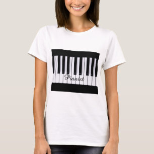 Black and White Keys Piano T-shirt