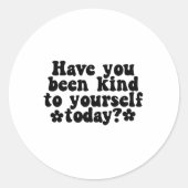 Black And White Kindness Quote Sticker (Voorkant)