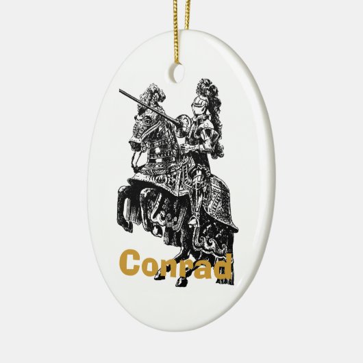 Black and White Knight Ornament (Links)