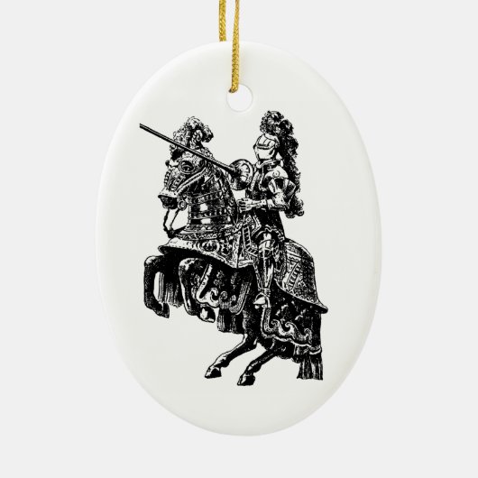 Black and White Knight Ornament (Achterkant)
