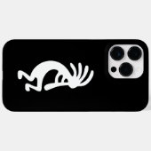 Black and White Kokopelli Case-Mate iPhone Case (Achterkant (horizontaal))