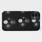 Black and White Lawn Bowls Pattern Case-Mate iPhone Case (Achterkant (horizontaal))