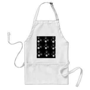 Black and White Lawn Bowls Pattern Standaard Schort
