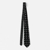 Black and White Lawn Bowls Pattern Stropdas (Achterkant)