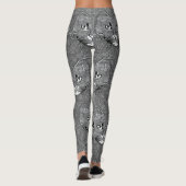 Black and White leggings for Cat Lovers (Achterkant)