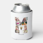 Black and White Letter M Photo Collage Blikjeskoeler (Blikje Voorkant)