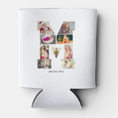 Black and White Letter M Photo Collage Blikjeskoeler (Voorkant)