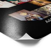 Black and White Letter S Photo Collage Foto Afdruk (Hoek)