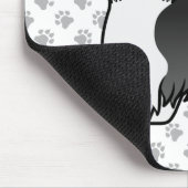 Black and White Lhasa Apso Cute Dog Muismat (Hoek)