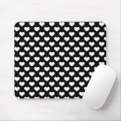 Black and White Love Hearts Muismat (Met muis)