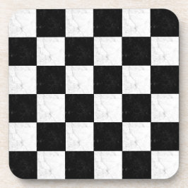 Black and White Marble Beverage Coaster Bier Onderzetter