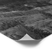 Black and White Maroon Bells Photo Poster (Hoek)