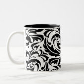 Black and White Masquerade Damask Mok (Links)