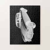 Black and White MG Convertible Sportauto Legpuzzel (Verticaal)